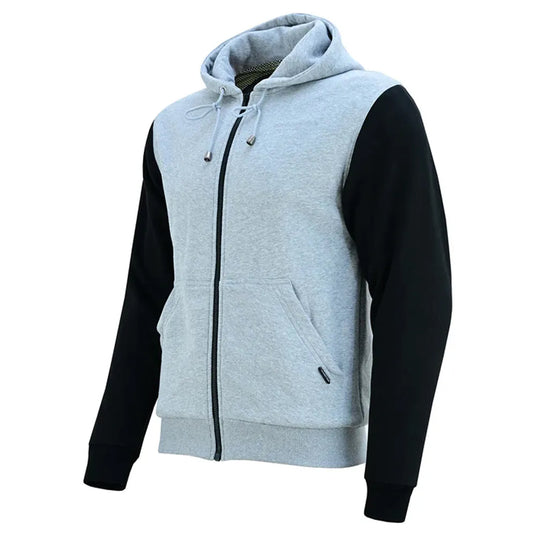 Breathable Mesh Biker Hoodie Kevlar with Removable CE Level 2 Armors