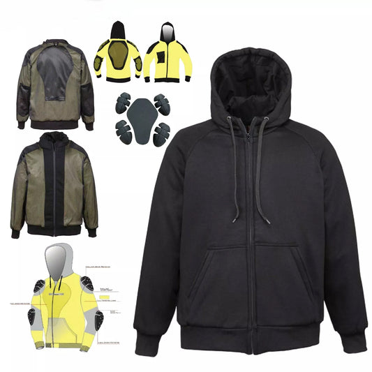 Australia Motorcycle Sports Biker Kevlar Lined Hoodie With CE Protection