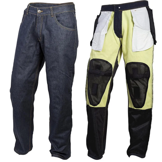 Kevlar Lined Motorcycle Jeans Protective & Stylish Riding Pants