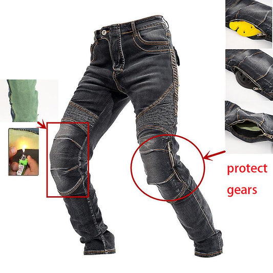 Armored Motorcycle Pants CE Approved Riding Jeans with Aramid