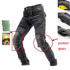 Armored Motorcycle Pants CE Approved Riding Jeans with Aramid