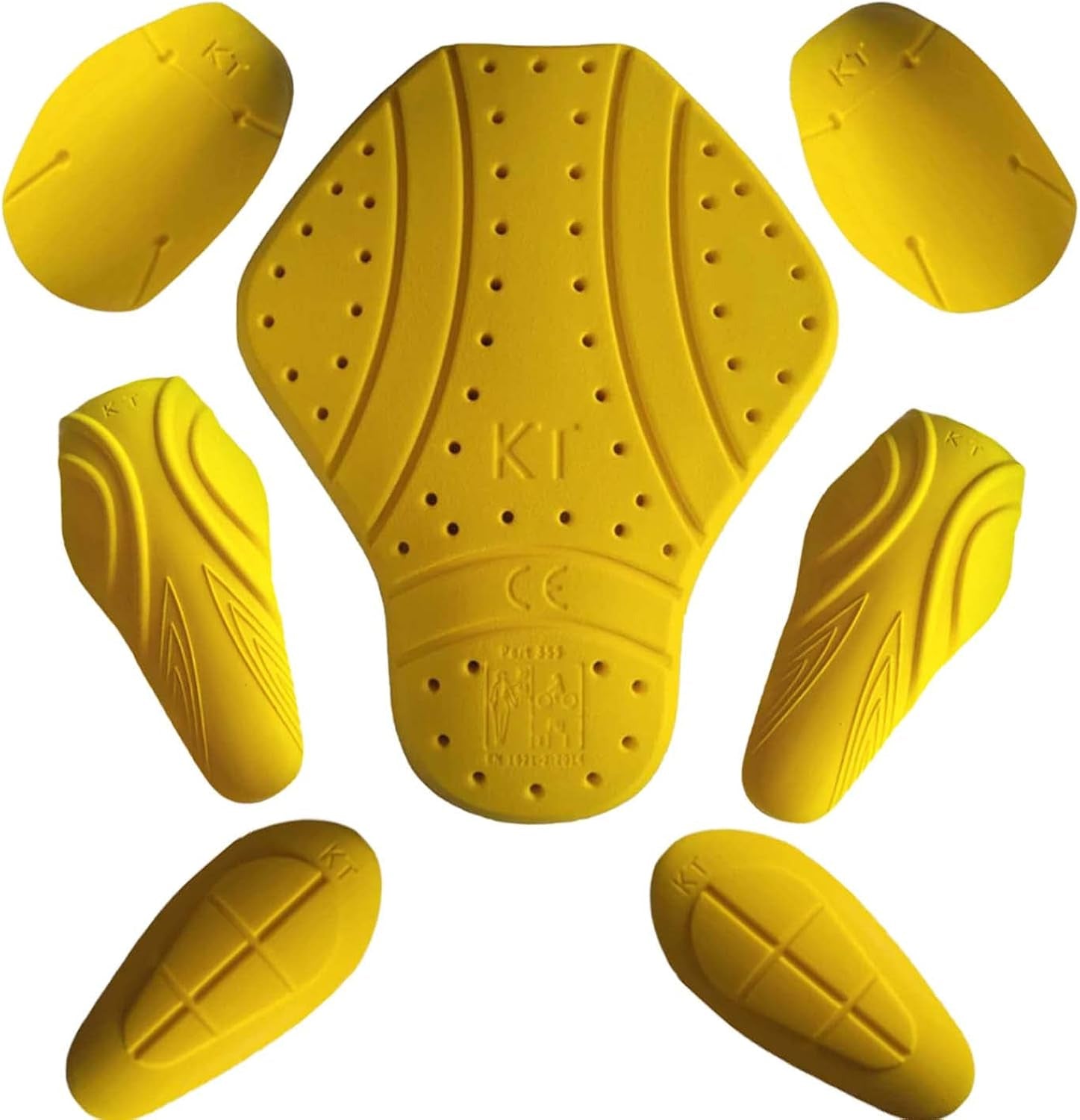 CE certified shoulder, elbow, and back protectors for motorcycle race suit