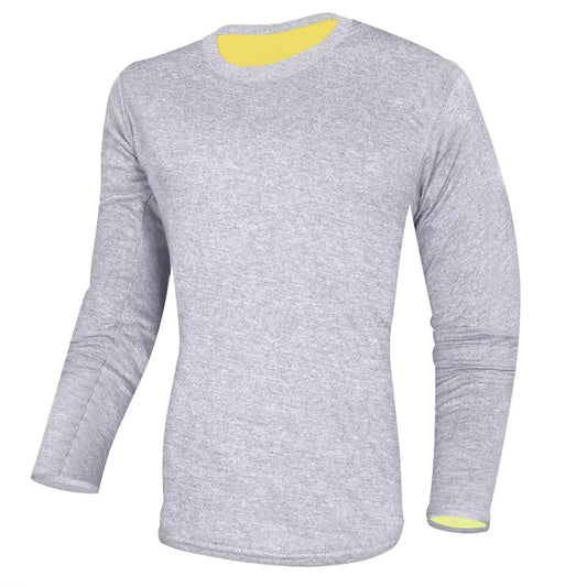 Motorcycle long sleeve shirt made with DuPont Kevlar for abrasion resistance