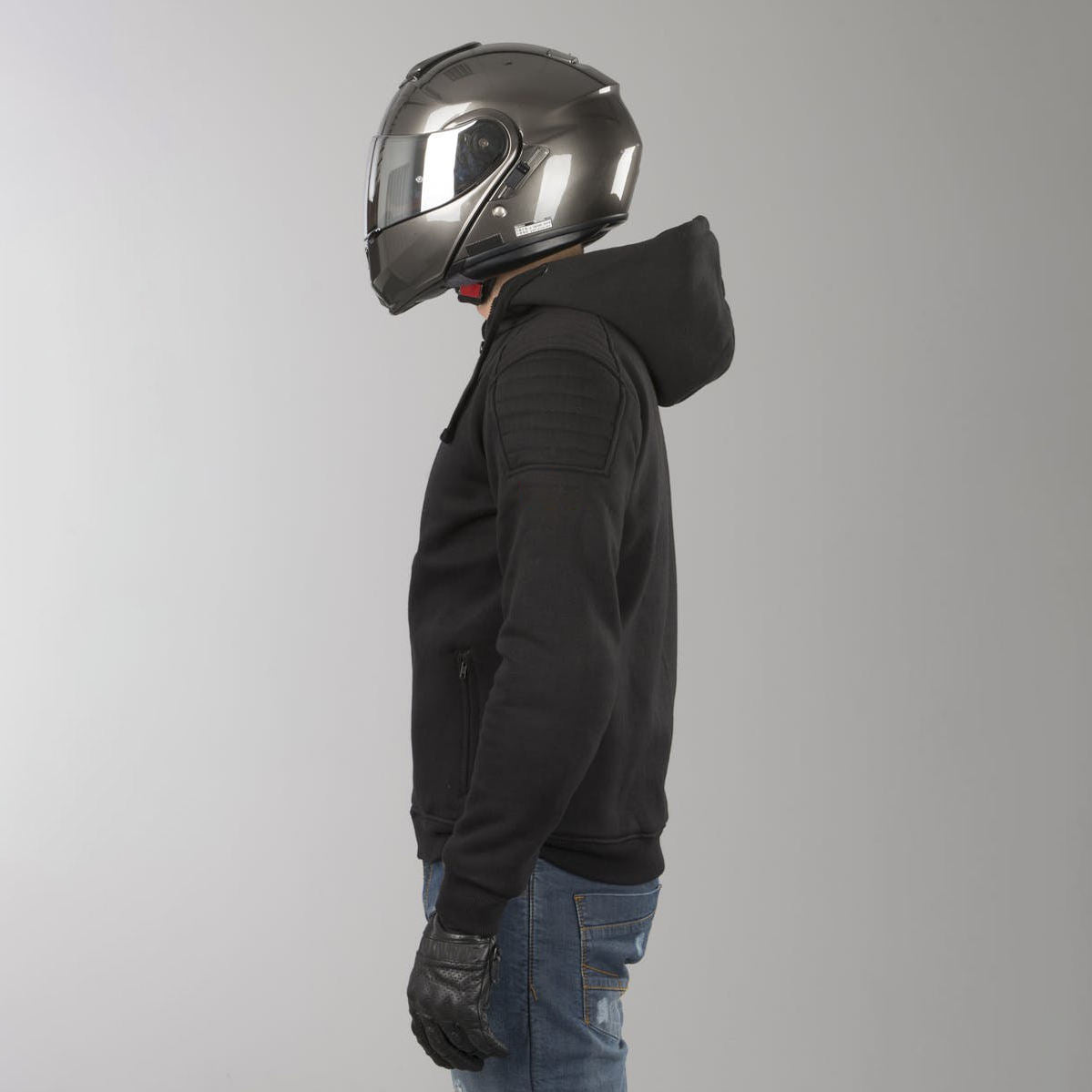 Men’s Kevlar-lined protective riding hoodie