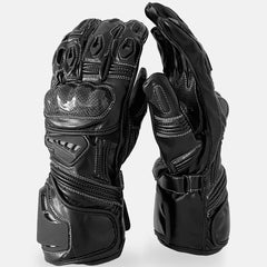 Motorbike riding gloves made of Kevlar material for winter riding