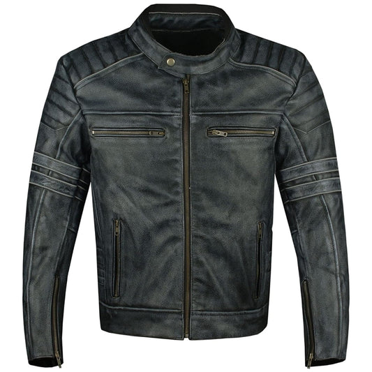 Armor Leather Biker Jacket 