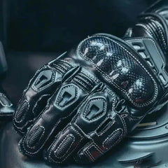 Gloves for riding motorcycle in winter with full hand and knuckle protection