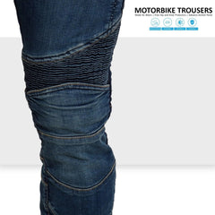 Motorbike Jeans for Men  Protective Kevlar Lined Riding Pants with Knee & Hip Armor