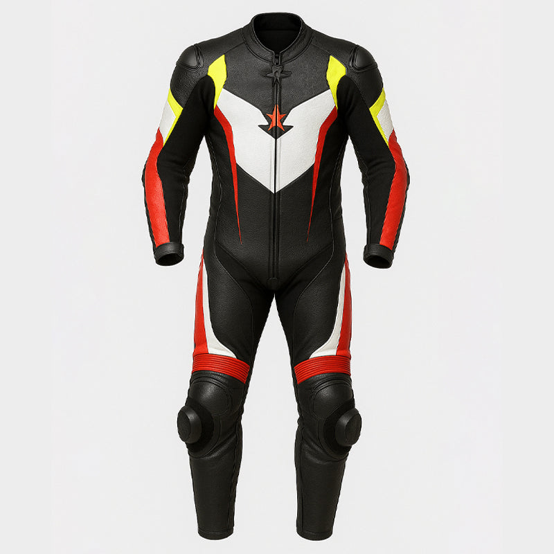  motorcycle leather suit with CE armor

