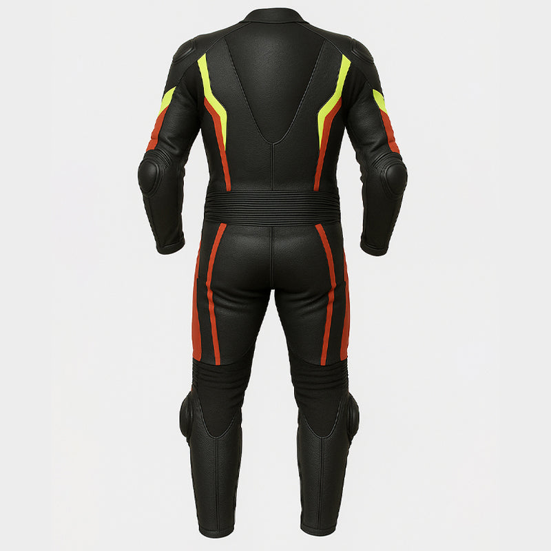 one-piece leather motorbike suit