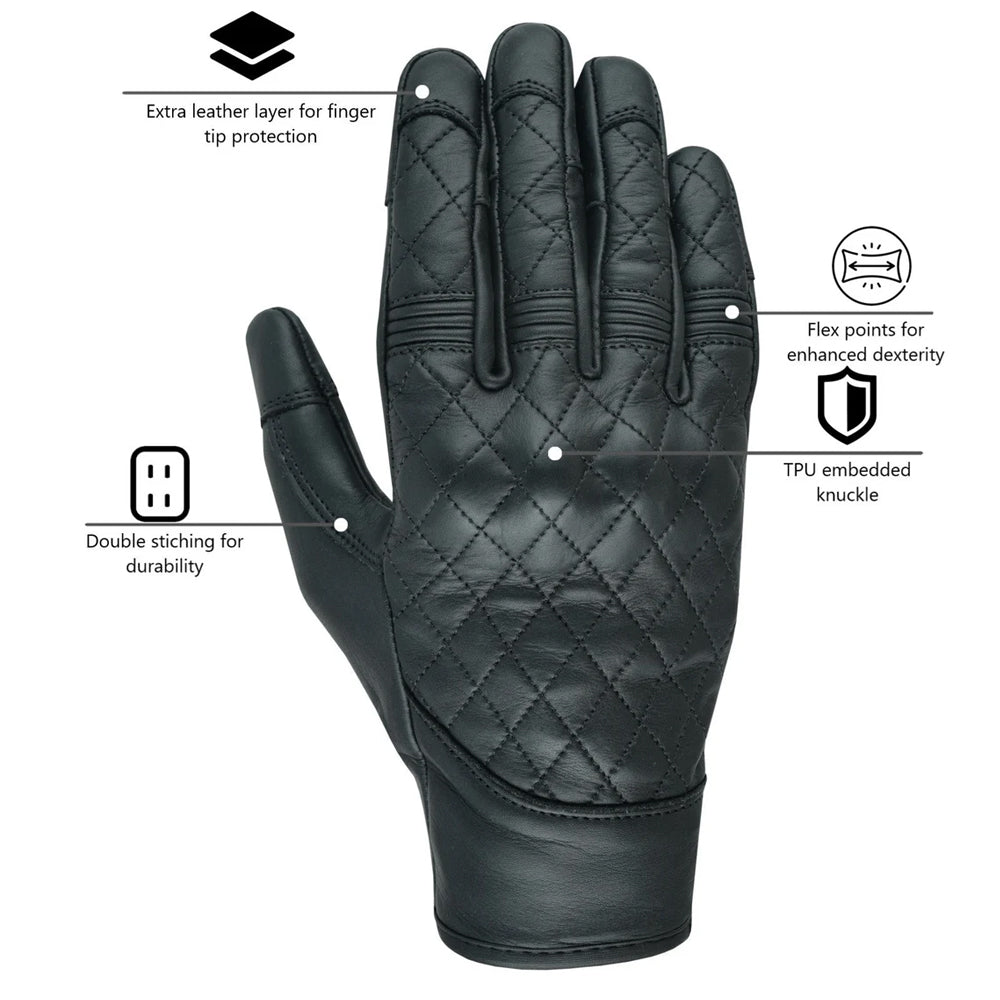 Finger Reinforcement Winter Gloves for Motorbike