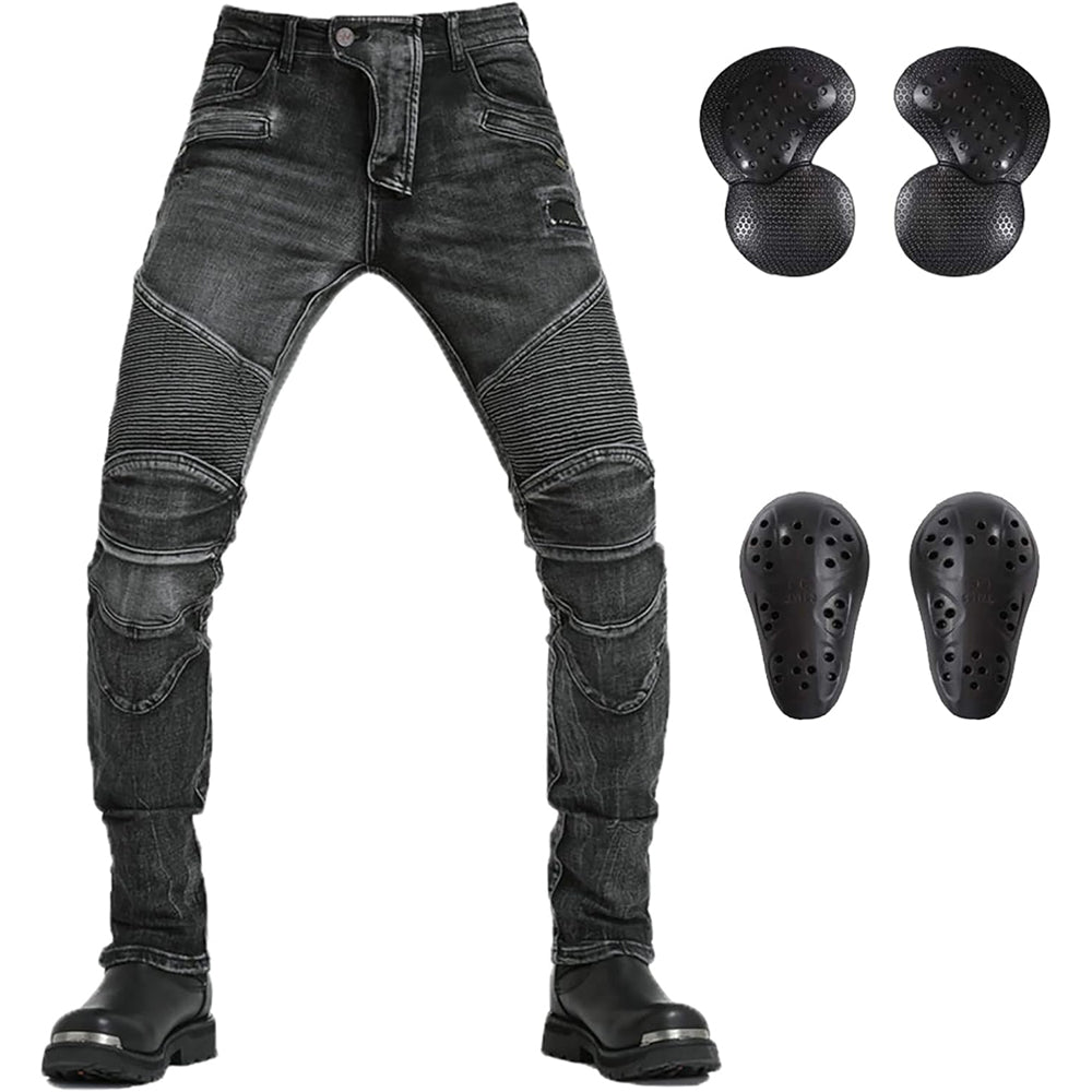 Kevlar lined pant with CE removable armor for motorcycle riders