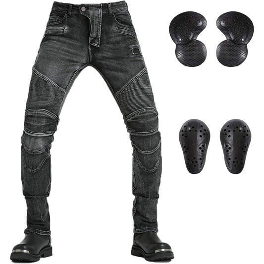 Kevlar lined pant with CE removable armor for motorcycle riders