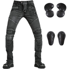Kevlar lined pant with CE removable armor for motorcycle riders