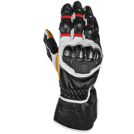 Heavy Duty Leather Motorcycle Riding Gloves - Durable Adventure and Protective Gear
