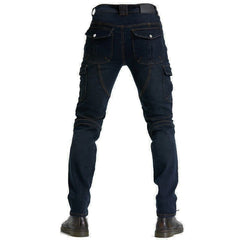 biker riding pants with kevlar lining and stretch denim