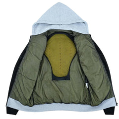 Breathable Mesh Kevlar Lined Hoodie with Removable CE Level 2 Armor