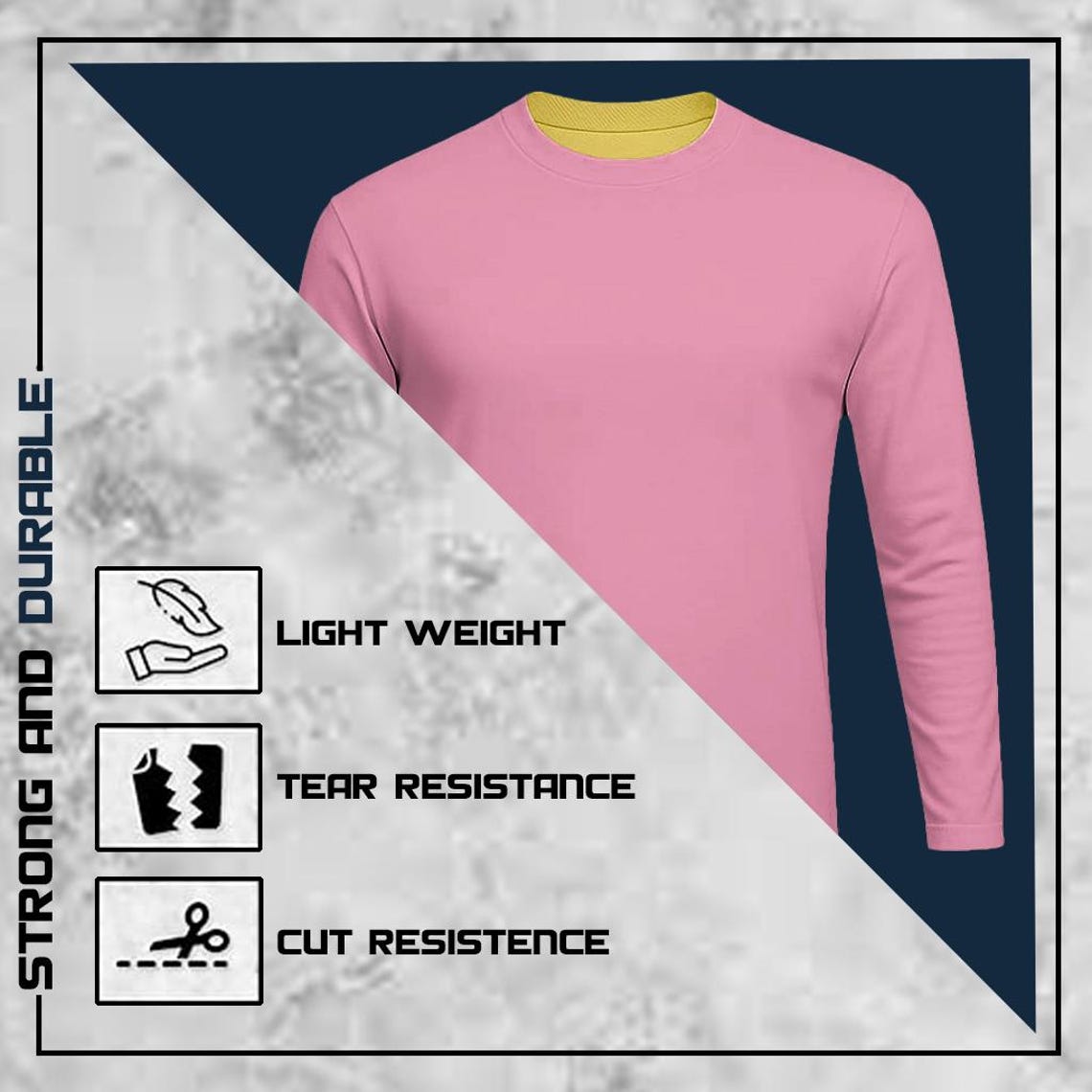 Fully Kevlar-lined motorcycle shirt for abrasion resistance