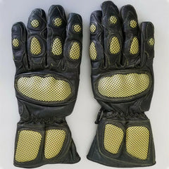 Motorcycle gloves with Kevlar made from genuine leather for motorbike riders