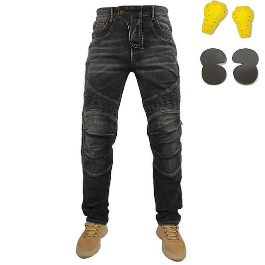 armored motorcycle pants with knee protection
