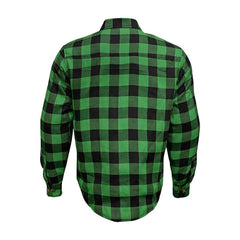 Motorcycle DuPont® Kevlar Flannel Shirt With CE Protectors Flannel Shirts