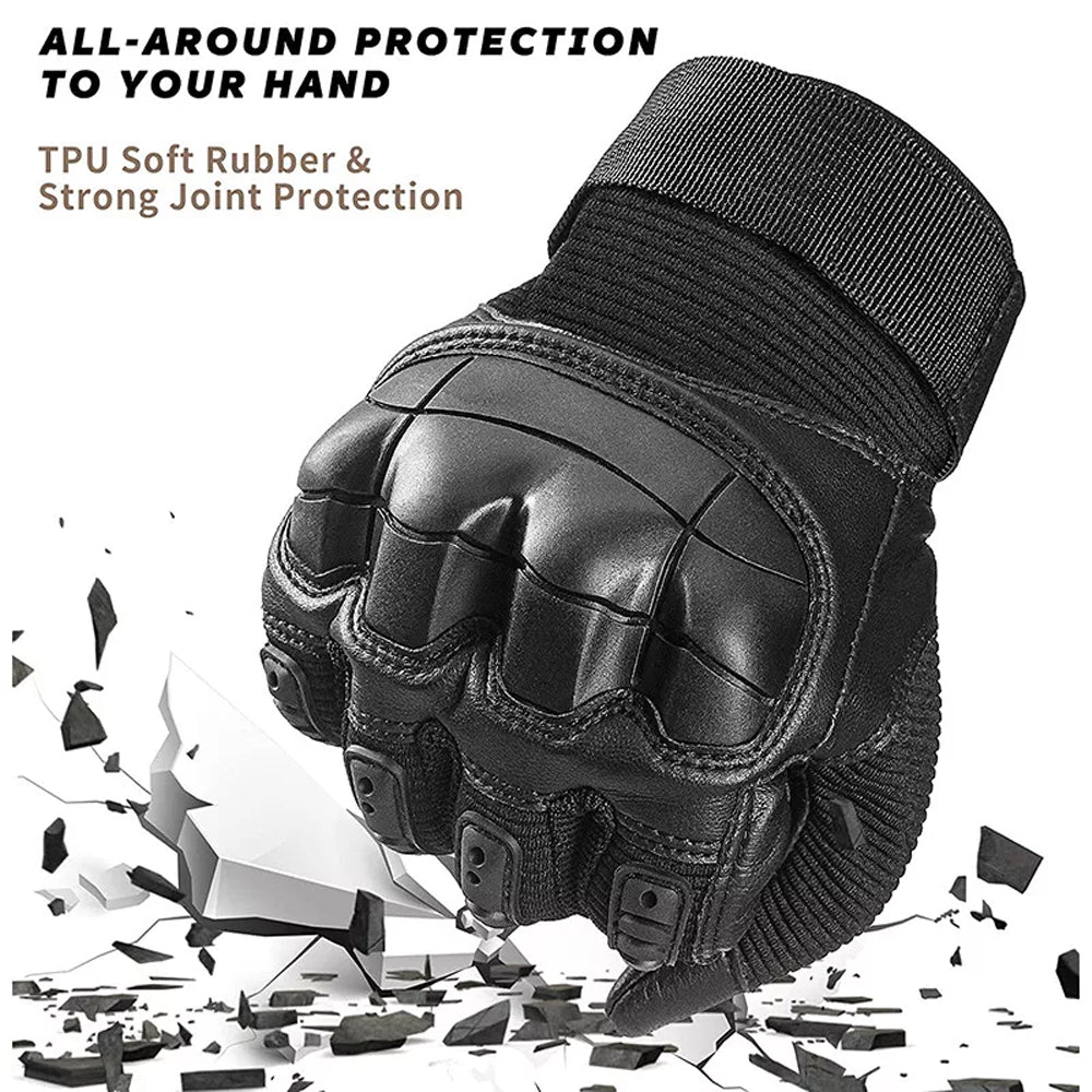 hard knuckle protection on race-ready leather motorbike gloves for maximum impact resistance