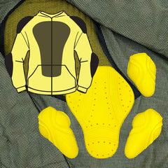 Breathable Mesh Kevlar Lined Hoodie with Removable CE Level 2 Armor