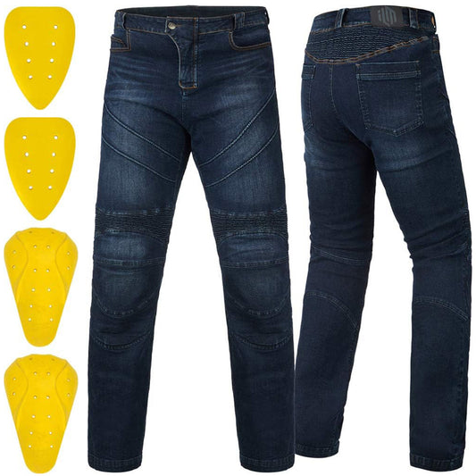 Men's Kevlar Riding Jeans with CE Armor Motorcycle Protective Pants