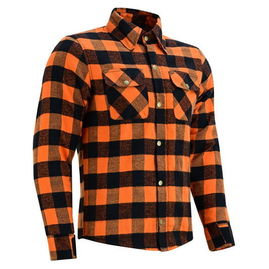 Armored Flannel Shirt Premium Kevlar Lined Protection for Riders