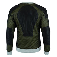 Men's Protective Fleece Crew Neck Kevlar Sweatshirt With Removable Armoured