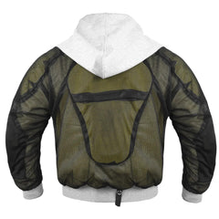 Men's CE Armored Grey Hoodie with Kevlar Protection