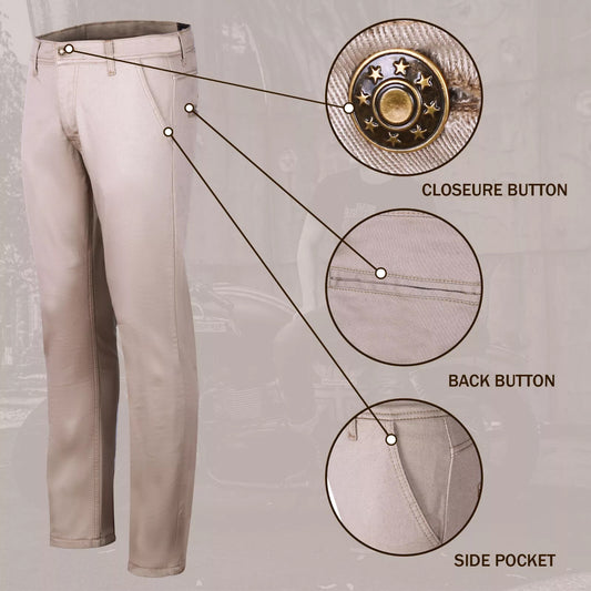 kevlar lined motorcycle pants with breathable fabric
