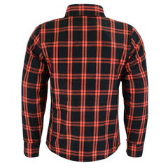 CE Certified Armored Flannel Motorcycle Shirt Kevlar Lined Riding Protection