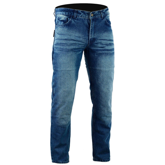 protective riding jeans with removable knee and hip pads