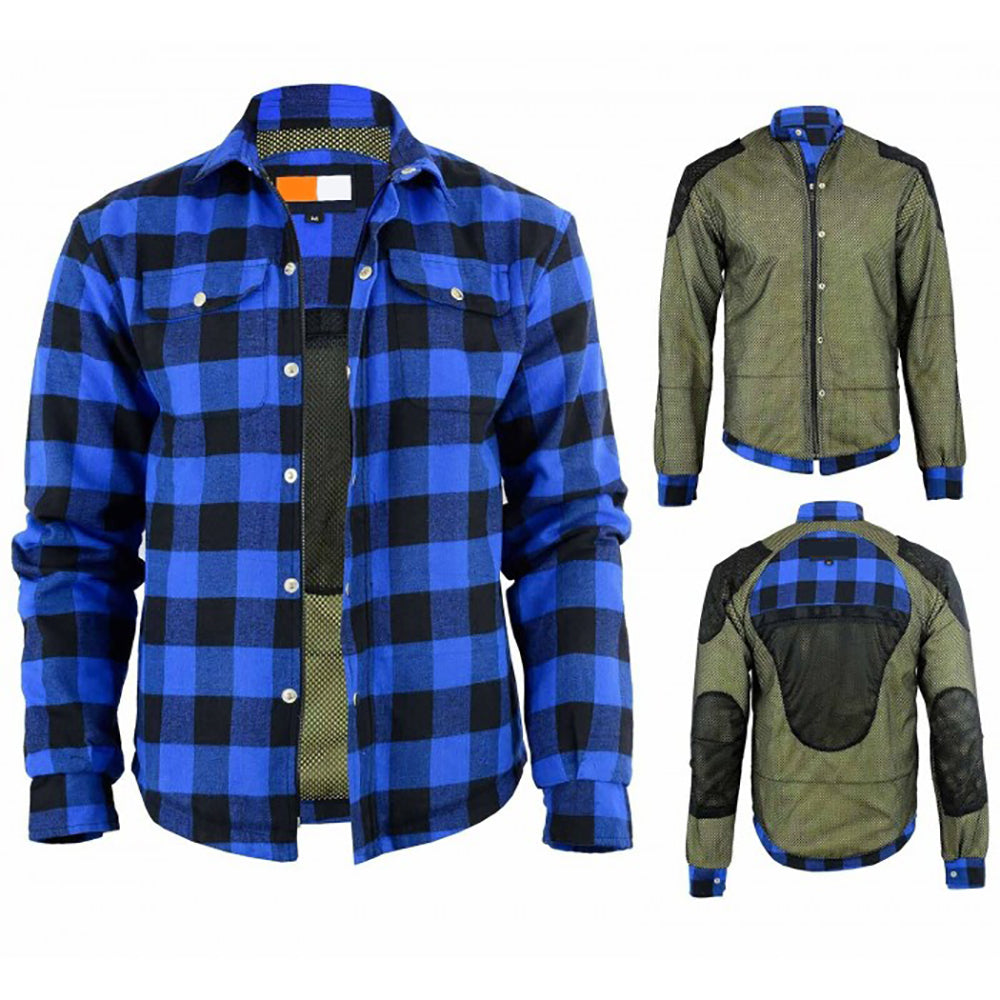 Biker Flannel Shirts  Heavy Duty Kevlar-Lined Riding Flannels for Riders