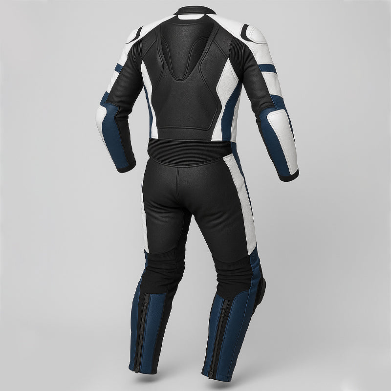 full motorbike suit – reinforced leather with protective padding