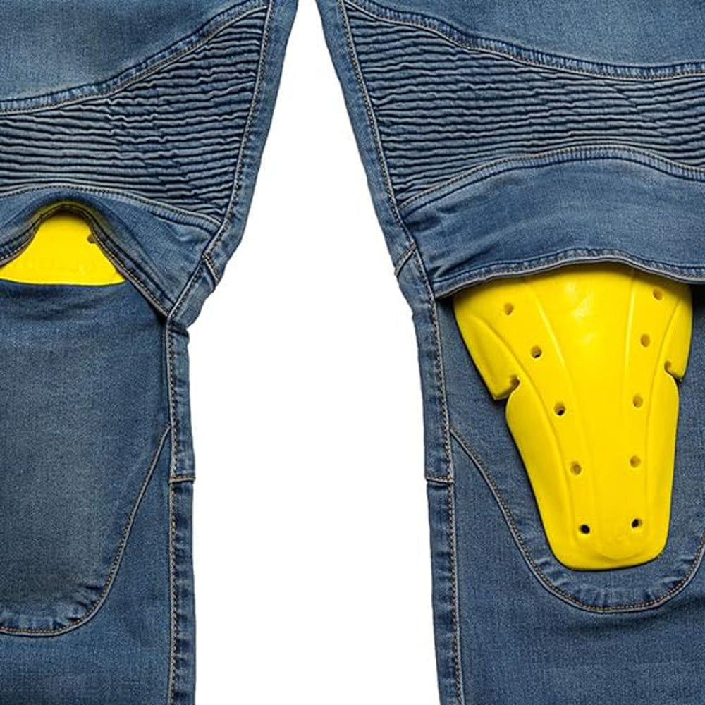 Men’s biker riding pants with removable hip and knee armor
