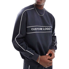 Men Crew neck sweatshirts Custom stitched Heavy weight