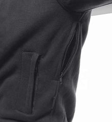 3A Rated CE Approved Motorbike Hoodies Aramid Cotton Fleece Lining Heavy GSM 2-Level Pads