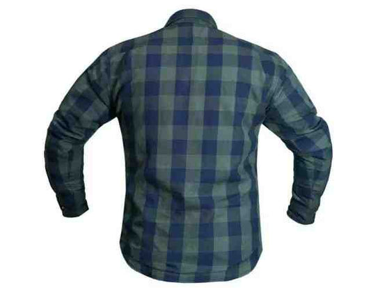 Aramid Flannel Shirt Motorcycle Long Sleeve Flannel Checks with Kevlar Protection add your custom logo