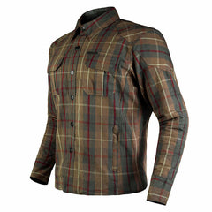 Kevlar-Lined Lumberjack Flannel Motorcycle Shirt Jacket