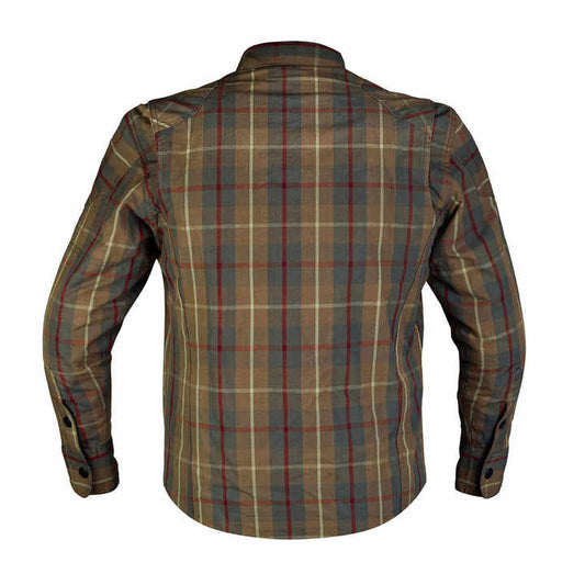 Kevlar-Lined Lumberjack Flannel Motorcycle Shirt Jacket