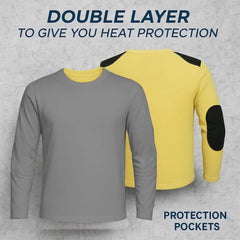 Motorcycle Long Sleeve Shirts with CE Approved Armor & Aramid Protective Lining