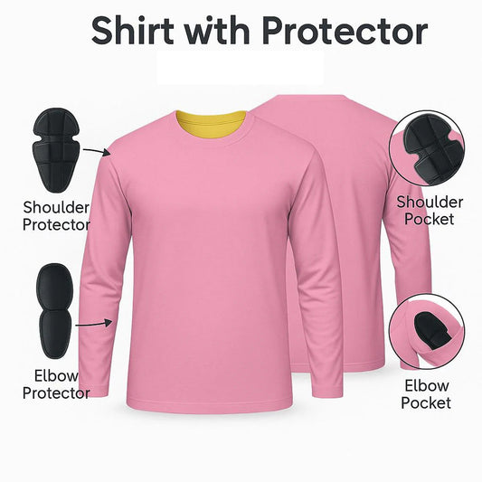 Motorcycle Shirts with Armor Aramid Lined & Removable CE Protection