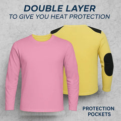 Motorcycle Shirts with Armor Aramid Lined & Removable CE Protection