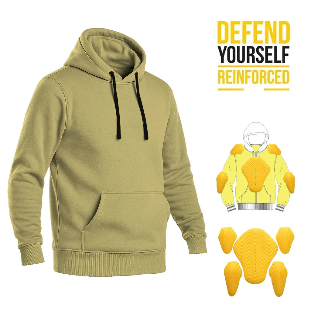 Best Aramid Motorcycle Hoodie CE Armored Riding Hoodie for Bikers