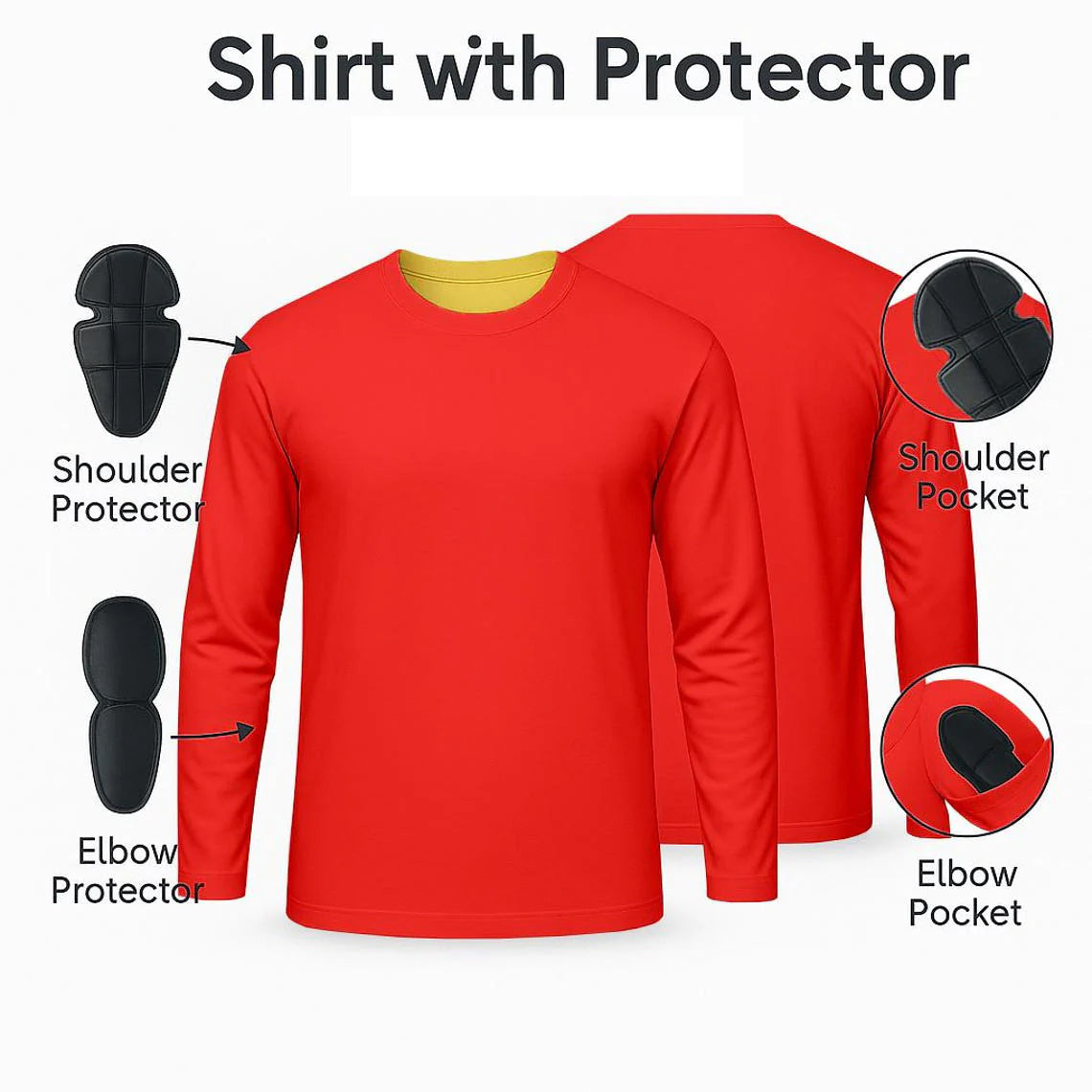 Best Motorcycle Shirts Fully Aramid Lined with CE Level 2 Pads