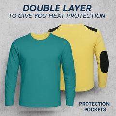 Kevlar Riding Shirt Aramid Long Sleeve Motorcycle Shirt with CE Armor Protection